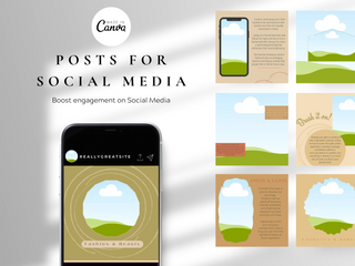 Boho Fashion Beauty Instagram Templates template