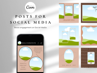 Boho Fashion Instagram Post Templates template