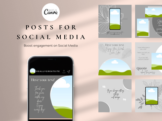 Instagram Canva Marketing Post Templates template