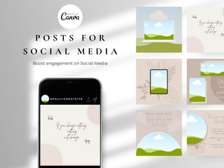 Aesthetic Instagram Brand Post Templates template