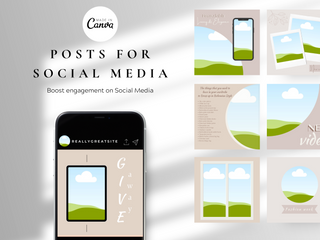 Aesthetic Instagram Post Templates Pack template