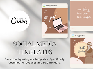 Girl Boss Empowering Instagram Posts template