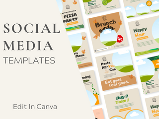Healthy Restaurant Instagram Post template