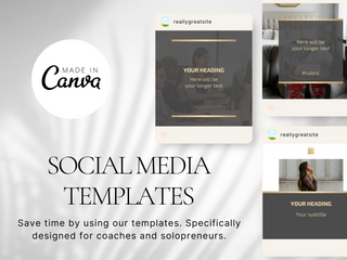 Gray Minimalist & Modern Instagram Pack template