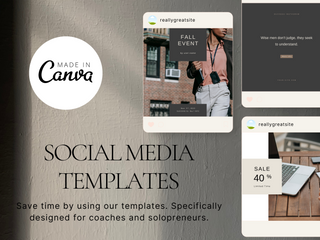 Canva Instagram Posts & Stories Template template