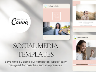 Pink Canva Instagram template