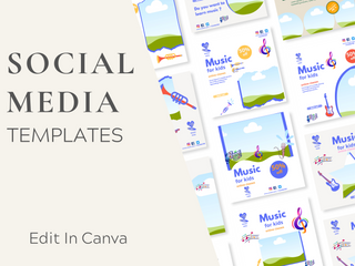 Music Canva Instagram Post template