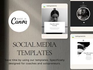 Instagram Aesthetic Canva Templates Pack template