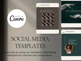 Instagram Aesthetic Canva Templates template
