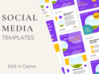 Social Media Feed for Education template