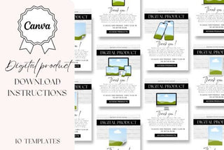 Digital Product Download Instructions template