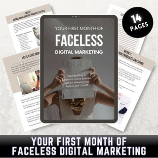 Ebook - Faceless Digital Marketing template