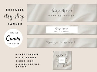 Elegant Etsy Shop Banner template