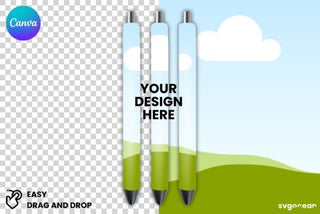 Epoxy Pen Wrap Canva Mockup template