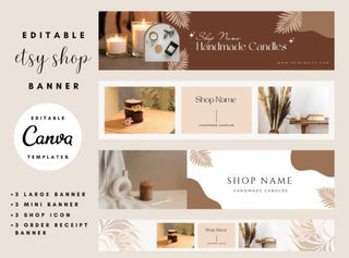 Etsy Shop Banner Template template