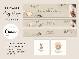 Home Decor Etsy Brand Kit template