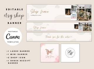 Wedding Etsy Shop Banner template