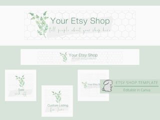 Green Etsy Shop Template template