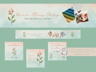 Floral Etsy Shop Templates template