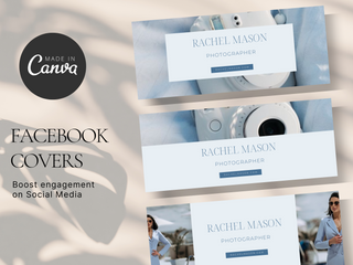 Facebook Covers Canva Template template