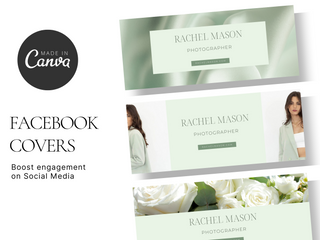 Facebook Covers Canva Template template