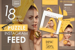 Instagram Puzzle Feed Template template