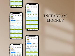 Instagram Mockup Canva Template template