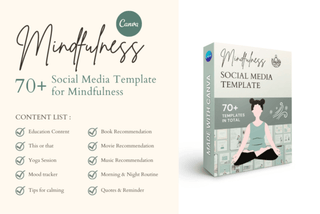 Mindfulness Bundle Canva Template template