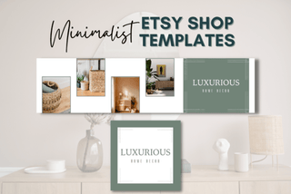 Minimalist Etsy Shop Templates template