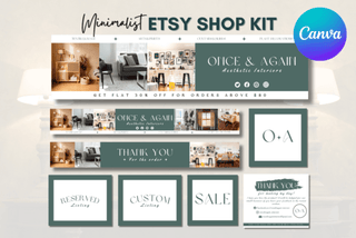 Minimalist Etsy Shop Kit template
