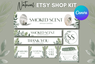 Natural Etsy Shop Branding Kit template
