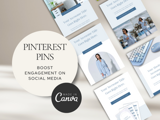 Pinterest Pins Canva Template template