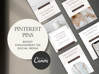 Pinterest Pins Canva Template template