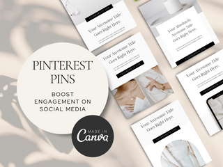 Pinterest Pins Canva Template template