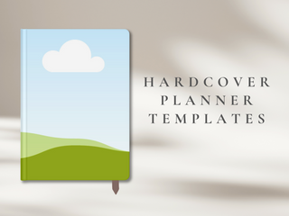 Canva Hardcover Notebook Mockup A5 Size template