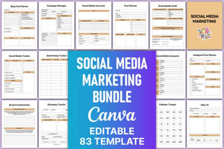 Social Media Marketing Bundle Canva template