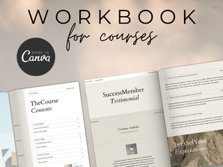 Workbook Template for Online Course template