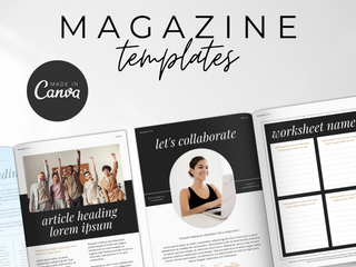 Magazine Page Canva Templates template