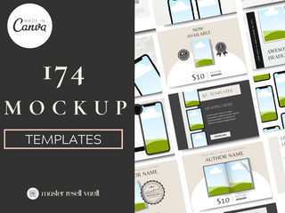 174 Aesthetic Mockups template