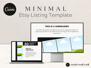 Minimal Etsy Listing Template template
