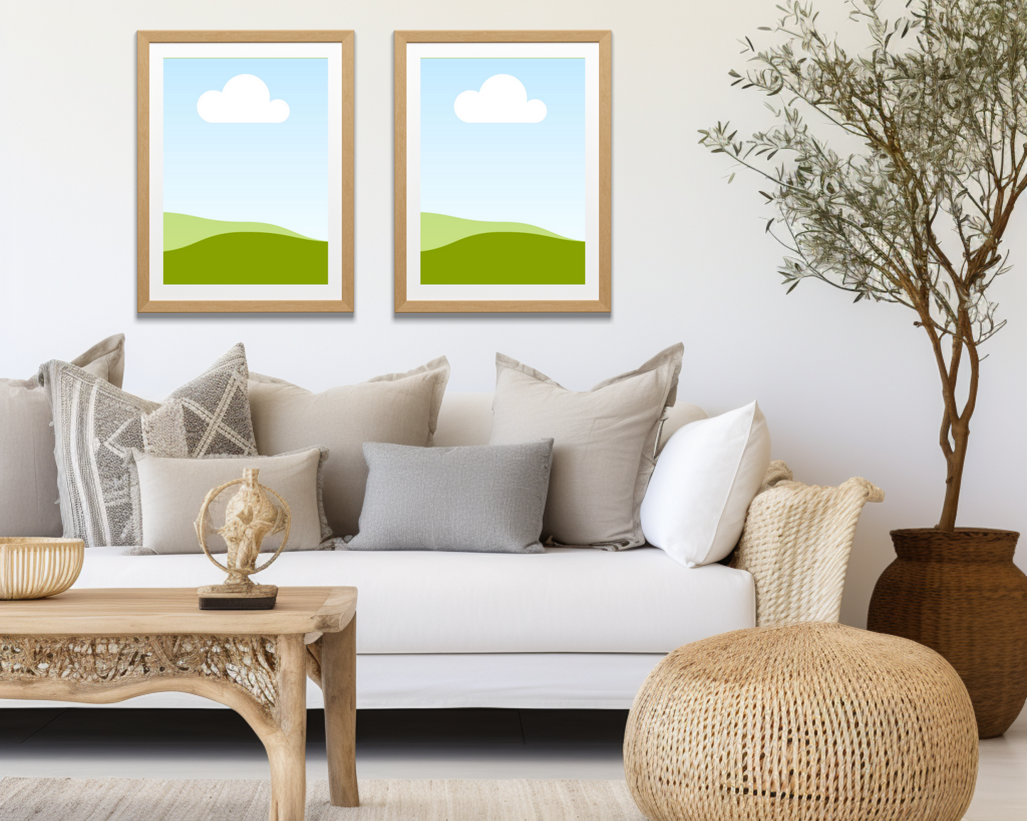 Boho Themed Wall Art Mockups