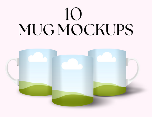 50 Etsy Listing Mock-up Canva Templates