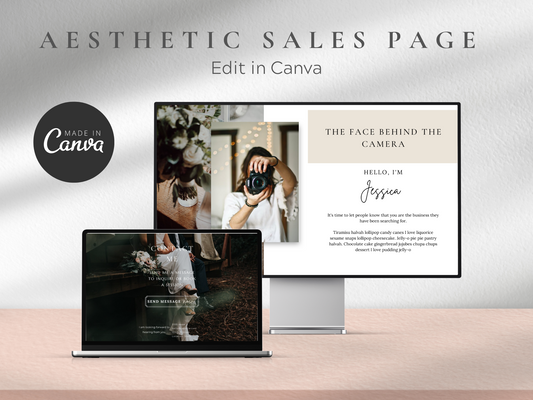 Photographers Sales Page Template