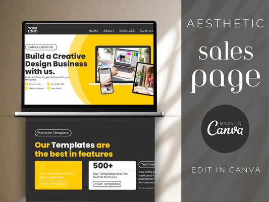 Canva Sales Page Template