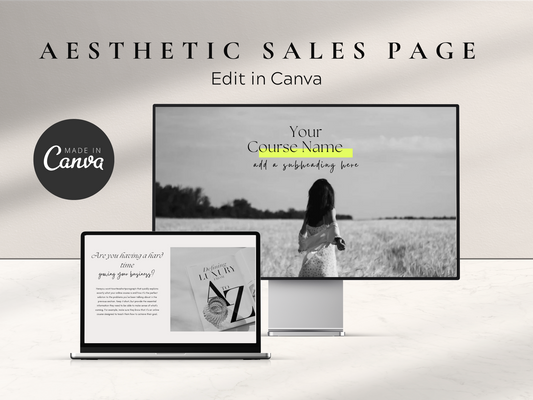 Sales Landing Page Template Canva