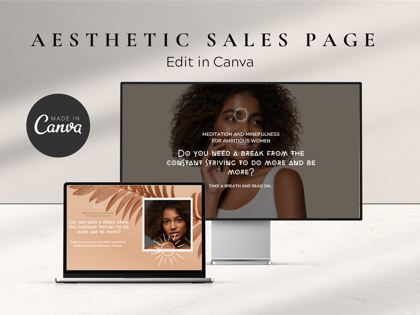 Canva Sales Page Template Coaching Course
