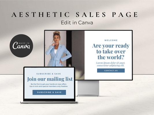 Sales Page Canva Template