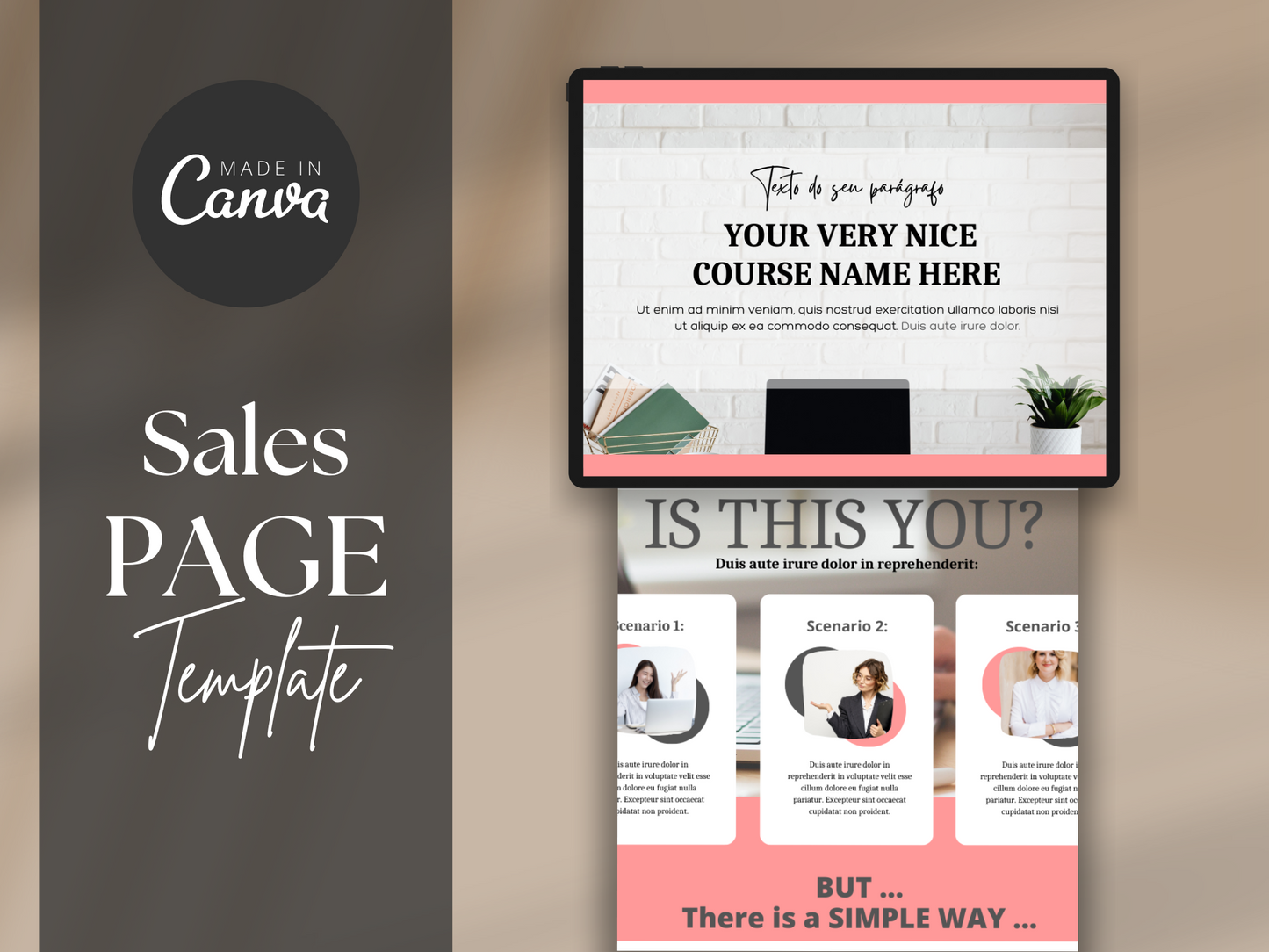 Canva Website Template