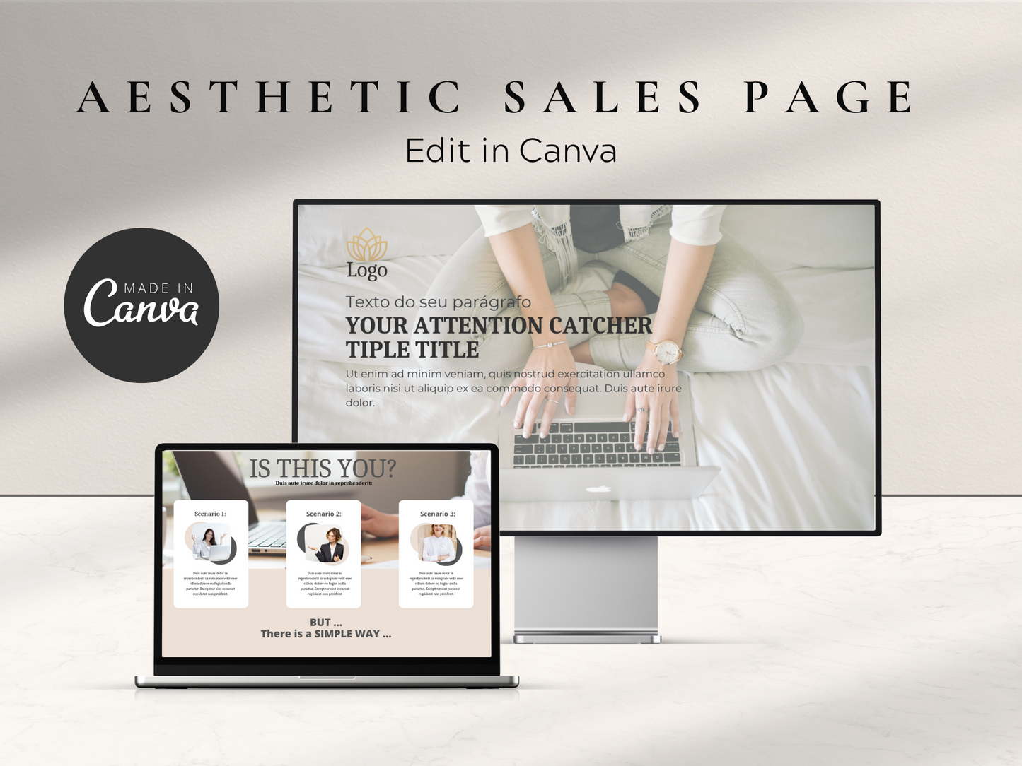 Canva Website Template
