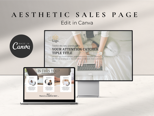 Canva Website Template